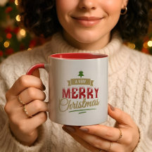 Um Natal Muito Alegre Nome de Família de Férias Mo