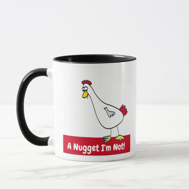 Caneca Um Nugget Eu Não Sou! Vegetariano (Esquerda)
