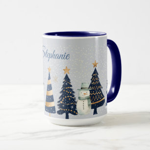 Caneca Um País das Maravilhas de Inverno - Dois Bonecos d