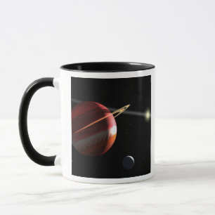 Caneca Um planeta da Jupiter-massa que orbita a estrela