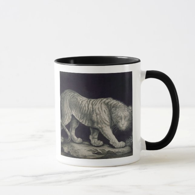 Caneca Um tigre Prowling (lápis no papel) (Direita)