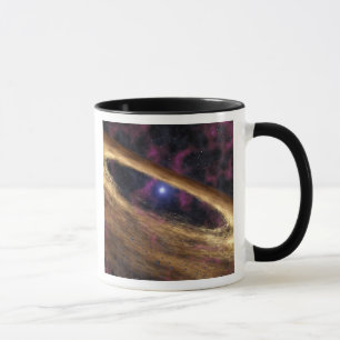 Caneca Um tipo de estrela morto chamada pulsar