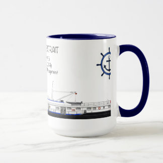 Caneca Um towboat nomeado Janice E. Passo
