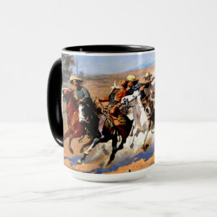 Caneca Um Traço para a Madeira, Frederic Remington
