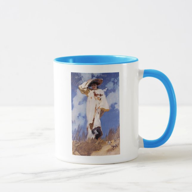 Caneca Um ventania de vento por John Singer Sargent (Direita)