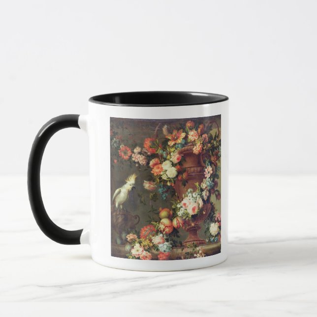 Caneca Uma abundância de fruta e de flores (Esquerda)