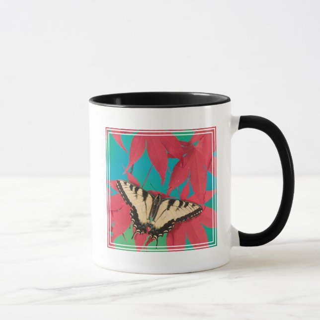 Caneca Uma Borboleta Canadense Tiger Swallowtail (Direita)