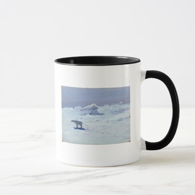 Caneca Uma caça do urso polar na noite enluarada, 1899 (Direita)
