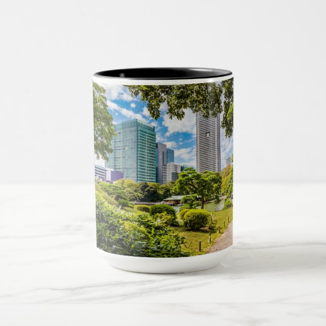 Caneca Uma caminhada pelos jardins de Hama Rikyu, Tóquio (Centro)