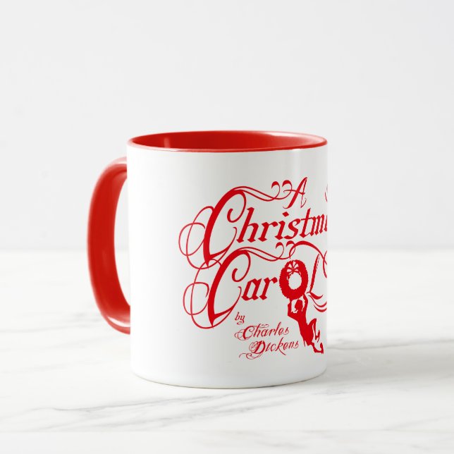 Caneca Uma Carol de Natal (Frente Esquerda)