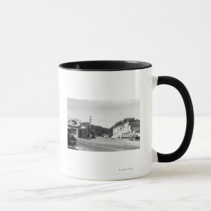 Caneca Uma cena da esquina da rua