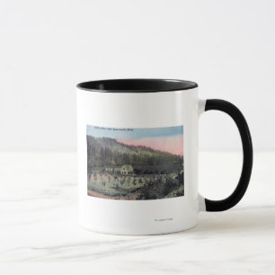 Caneca Uma cena da residência do país