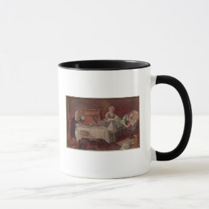 Caneca Uma cena de "Tartuffe" por Moliere, 1850