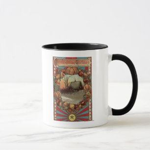 Caneca Uma cena do país com beira do produto