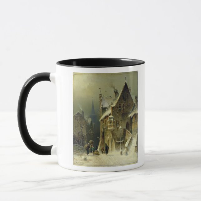 Caneca Uma cidade pequena no Rhine (Esquerda)