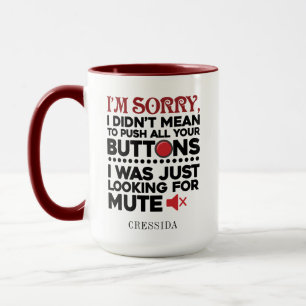 Caneca Uma citação Sarcástica não significava empurra