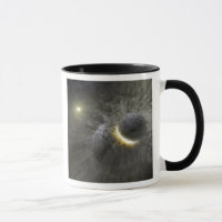 Uma colisão entre objetos maciços no espaço