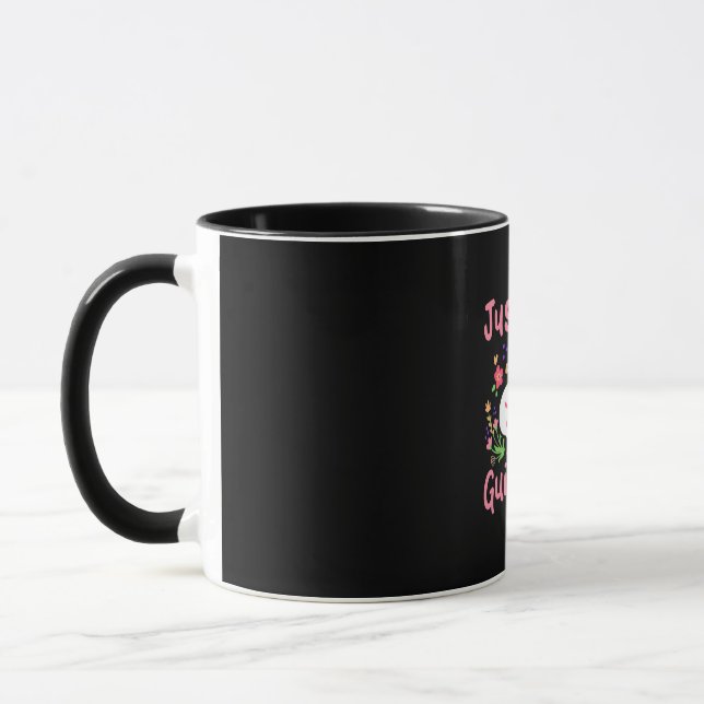 Caneca Uma Dama Que Ama Suínos Guiné (Esquerda)