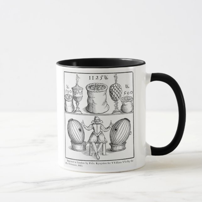 Caneca Uma declaração que fixa a data do desenho seguinte (Direita)