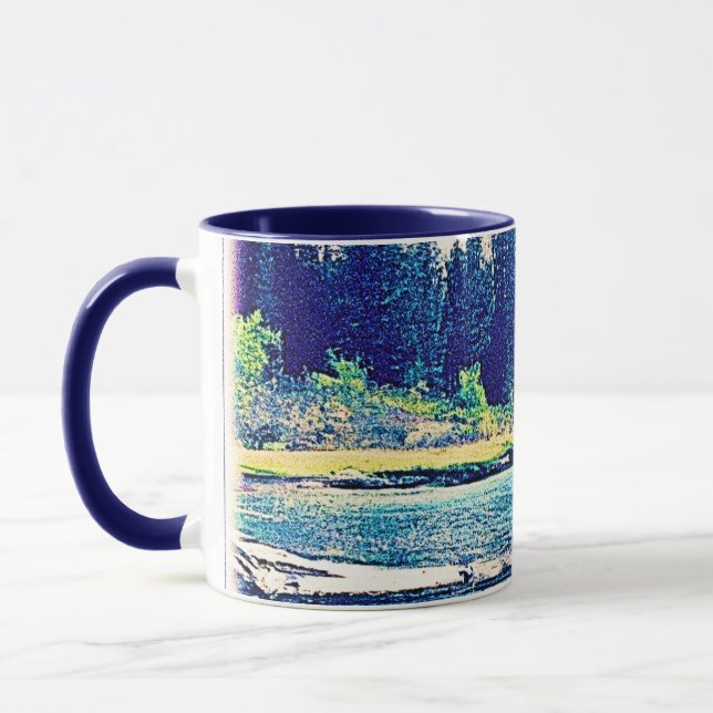 Caneca Uma Floresta Selvagem Canadense Majestosa. Compre  (Esquerda)