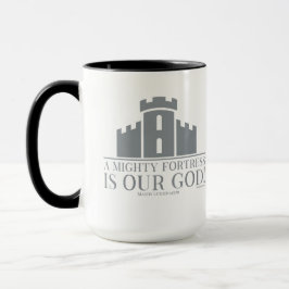 Caneca Uma Forte Fortaleza é o Nosso Deus
