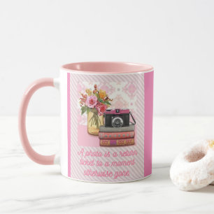 Caneca Uma foto é um bilhete para um momento que de outra