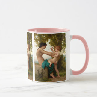 Caneca Uma Jovem Se Defendendo Contra Eros