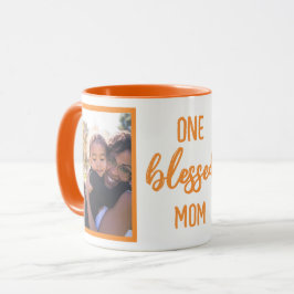 Caneca Uma Mãe Abençoada | Foto Personalizada do Dia das 