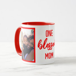 Caneca Uma Mãe Abençoada | Foto Personalizada do Dia das 