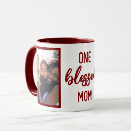 Caneca Uma Mãe Abençoada | Foto Personalizada do Dia das 