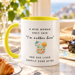 Caneca Uma Mulher Sábia Uma Vez Disse Personalizado Apose