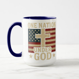 Caneca Uma nação sob Deus