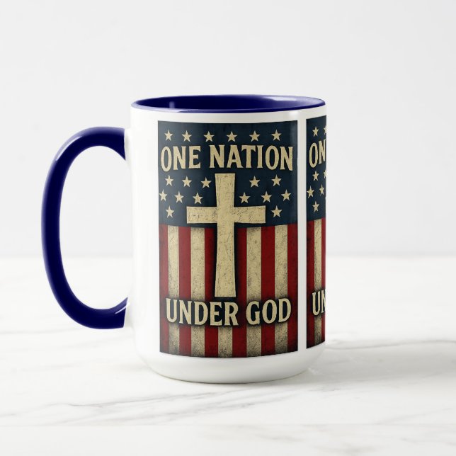 Caneca Uma Nação Sob Deus Mug (Esquerda)