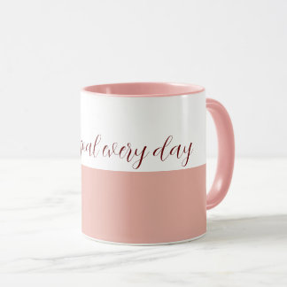 Caneca Uma nova meta todos os dias White Blush Tasse