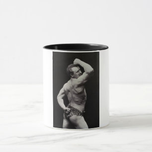 Caneca Uma Nova Pose de StrongMen Eugen Sandow Musculação
