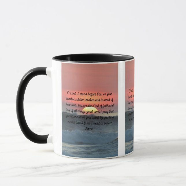 Caneca Uma Oração Humilhante Diária Mug De Dois Tons (Esquerda)