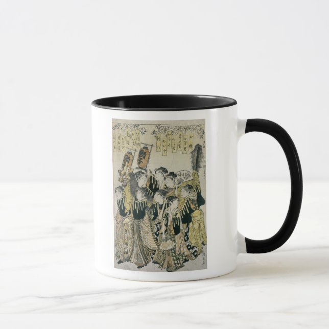 Caneca Uma orquestra japonesa, escola de Tosa (Direita)