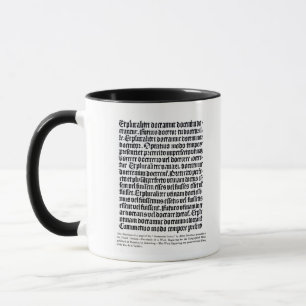 Caneca Uma página 'do Grammaire Latine