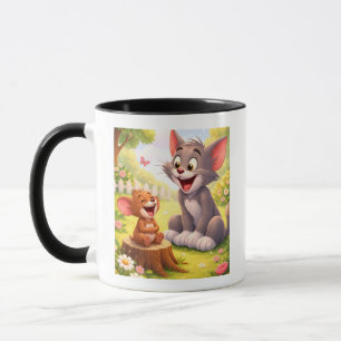 Caneca Uma pausa alegre no jardim