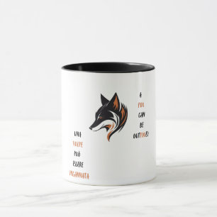 Caneca Uma raposa pode ser superada com astúcia