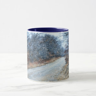 Caneca Uma Taça de Férias de Férias e Neve do Dia de Inve