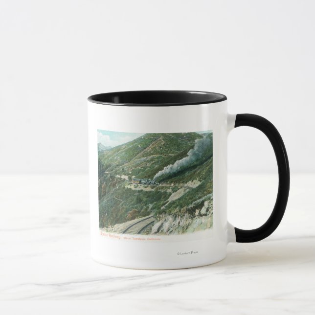 Caneca Uma Tela Ferroviária CênicaMt. Tamalpais, CA (Direita)