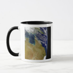 Caneca Uma visão parcial da Terra mostrando a Austrália