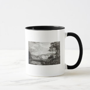 Caneca Uma vista de Bethlem o grande Moravian