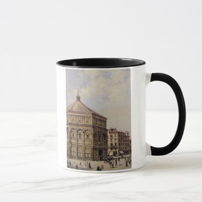 Caneca Uma vista do Baptistry em Florença (painel) (Direita)