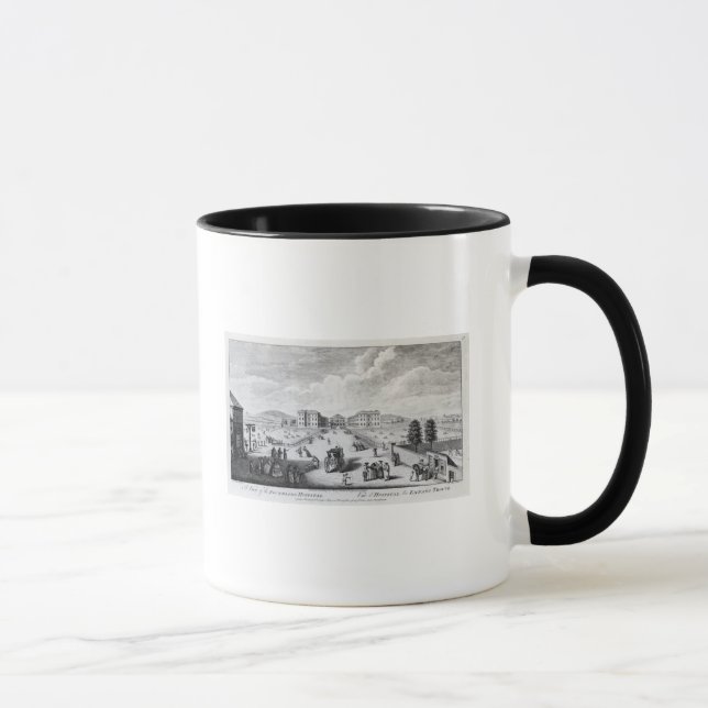 Caneca Uma vista do hospital de Foundling (Direita)
