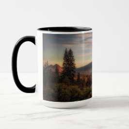 Caneca Uma vista favorita de Mt. Shasta e montículo preto