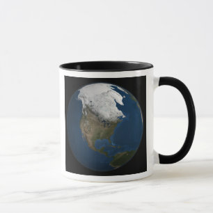 Caneca Uma vista global sobre America do Norte