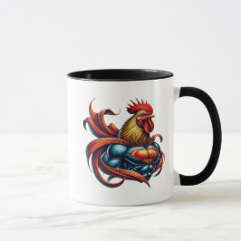Caneca Un coq musclé au look impressionnant.
