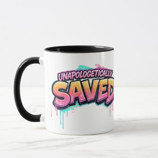 Caneca Unapologetically Saved (Esquerda)